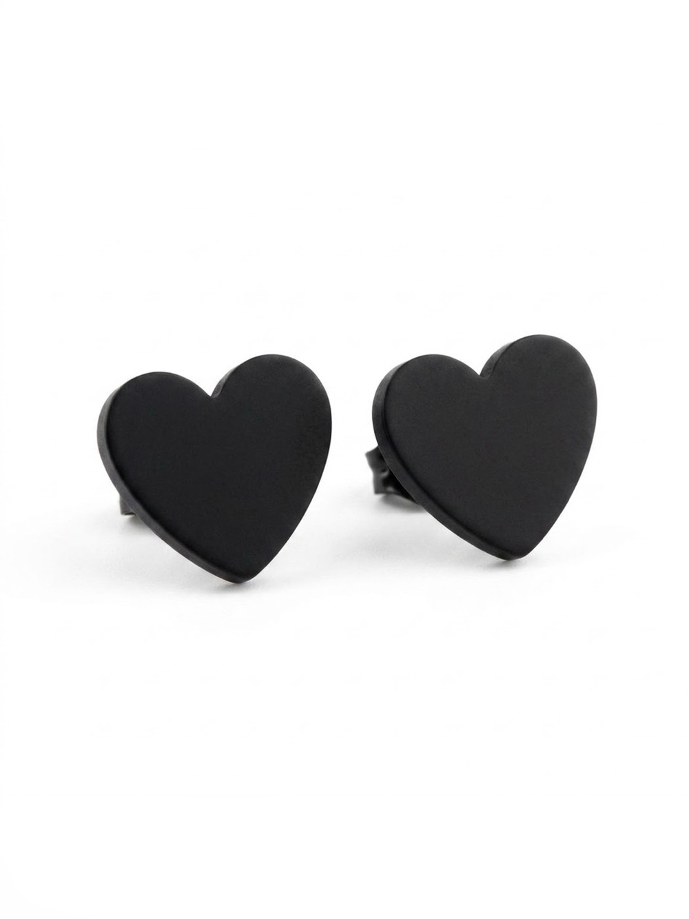 🌟Host Pick🌟Black Heart Earrings
